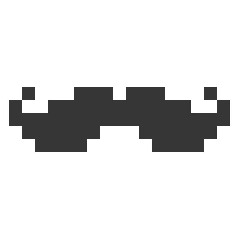 8bit pixel moustache