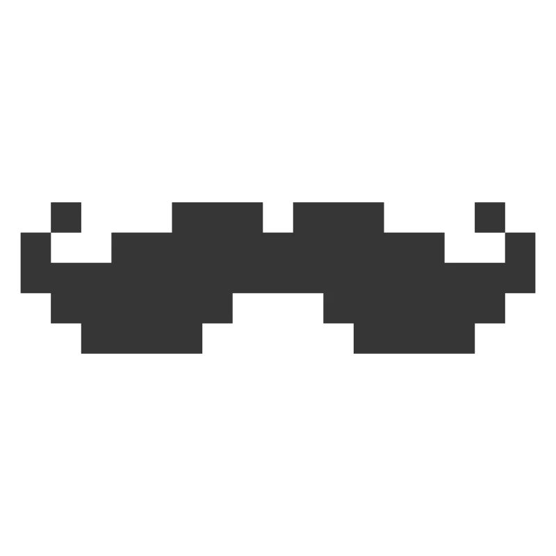 8bit pixel moustache