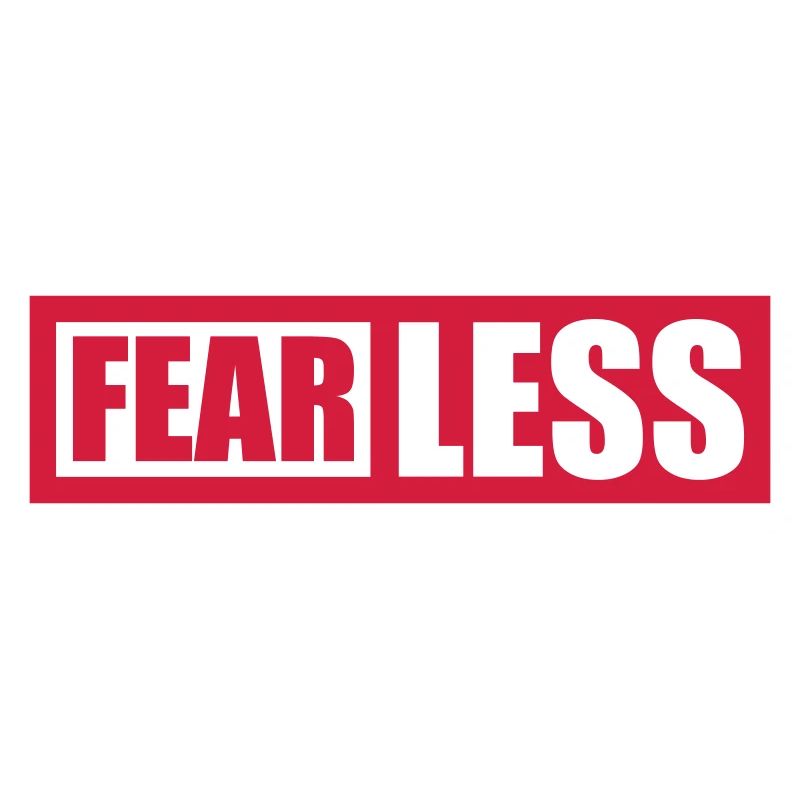 fearless Text Zitat Design