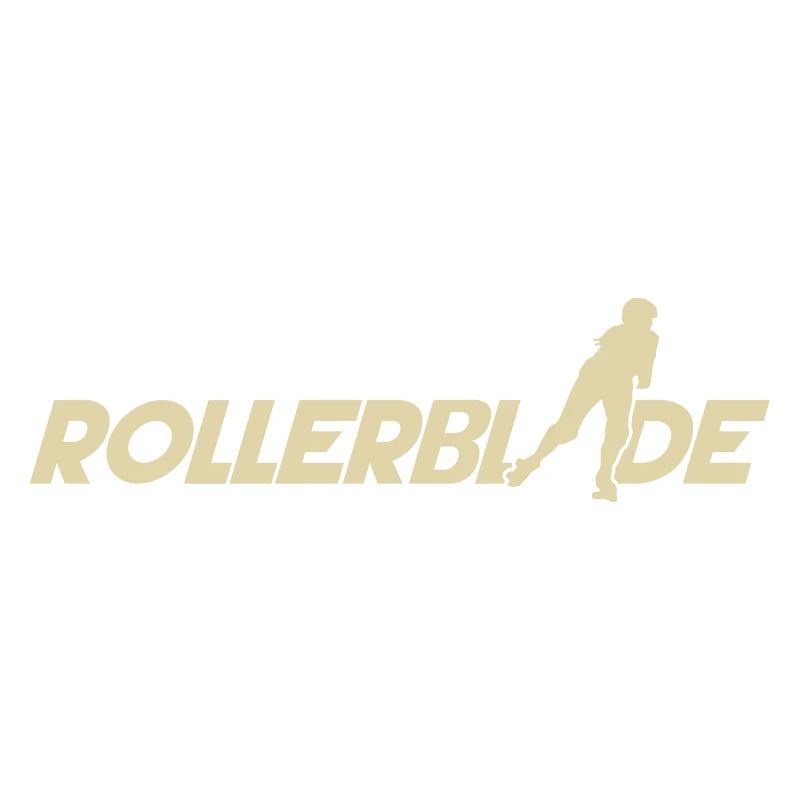 Rollerblade font silhouette light