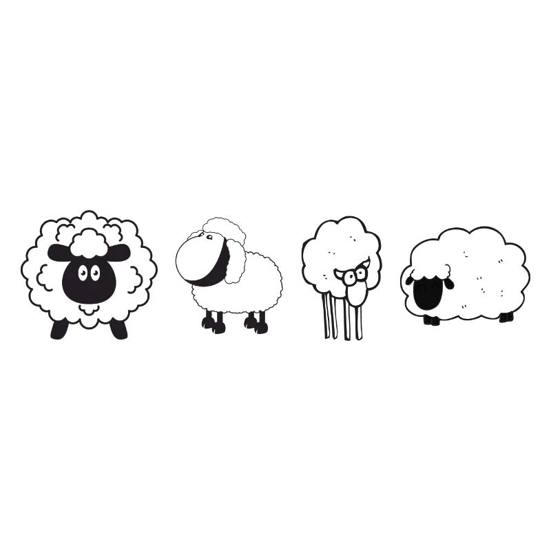 Fun sheep group