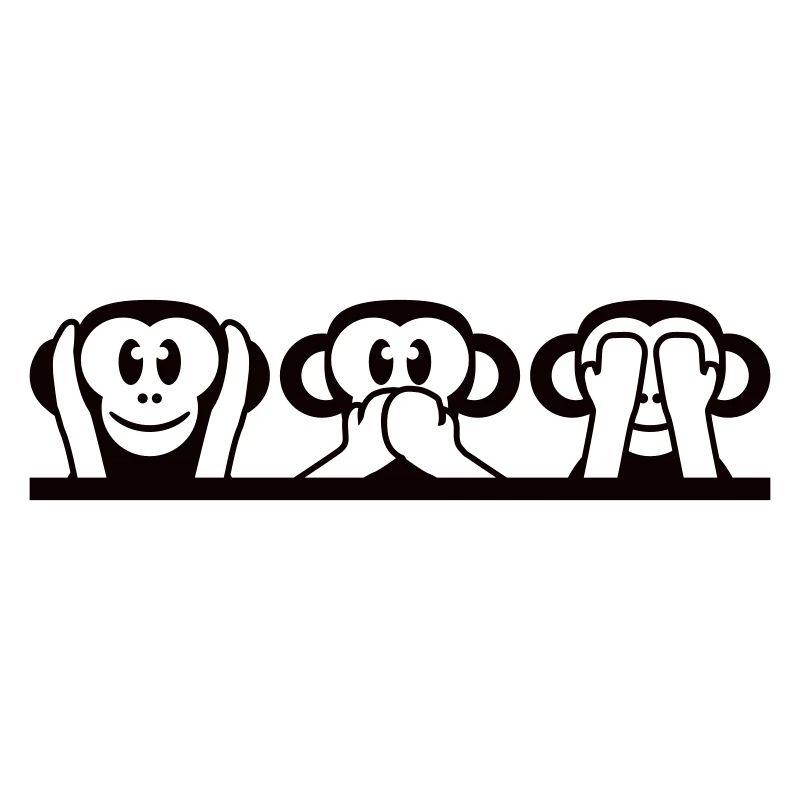 3 Wise Monkeys Hear Nothing Say See Monkey Fun