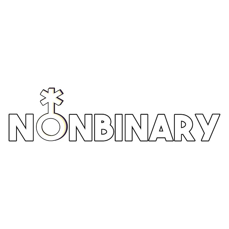 Non-binary non-binary non-binary gender symbol