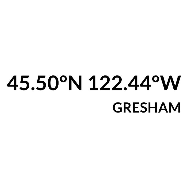 Coordonnées de Gresham, Oregon, États-Unis