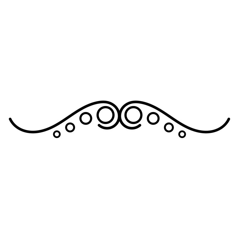 Frills Line Points Wavy Line Decorative