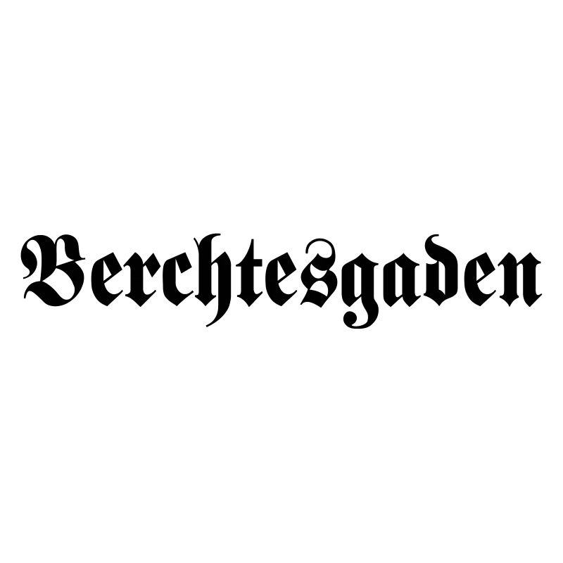 Berchtesgaden lettering black