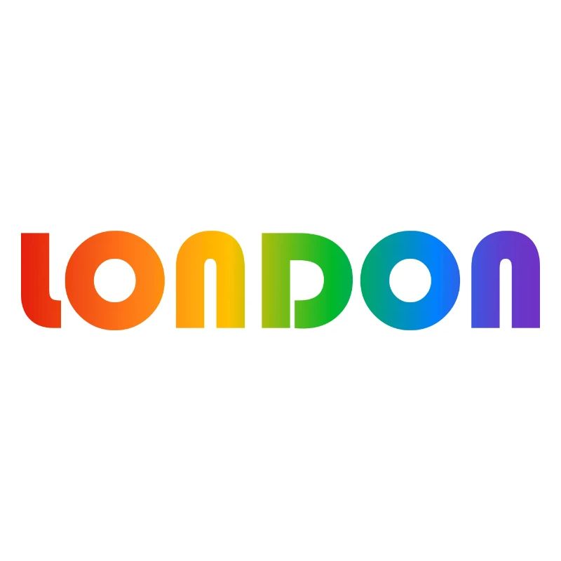 London Rainbow Text