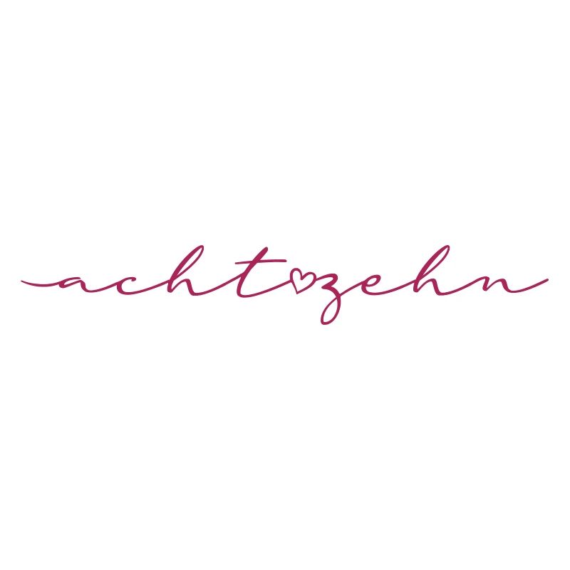 18 ans Simple dix-huit calligraphie