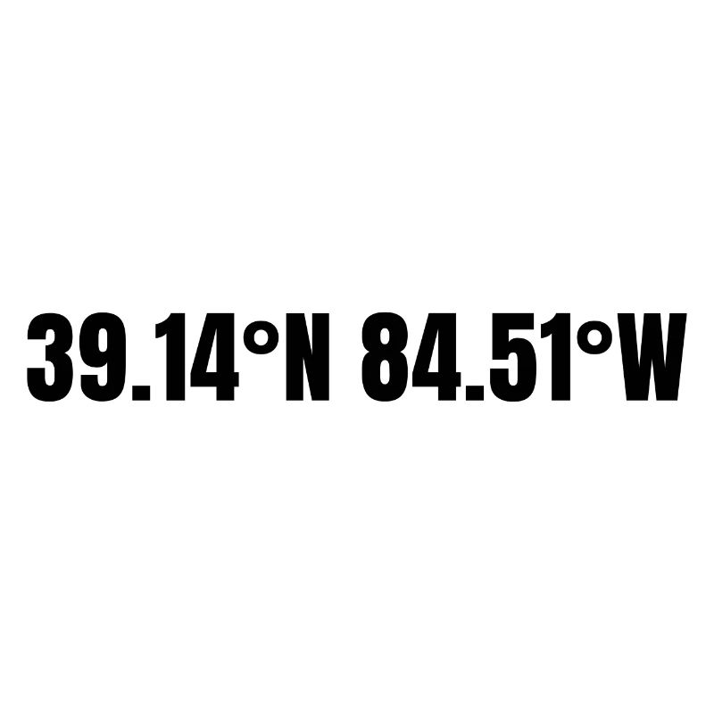 Cincinnati, Ohio, USA Coordinates