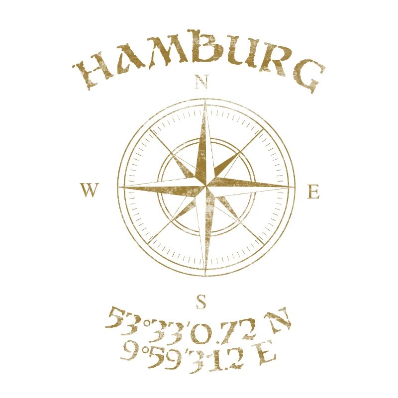 Compass GPS coordinates Hamburg