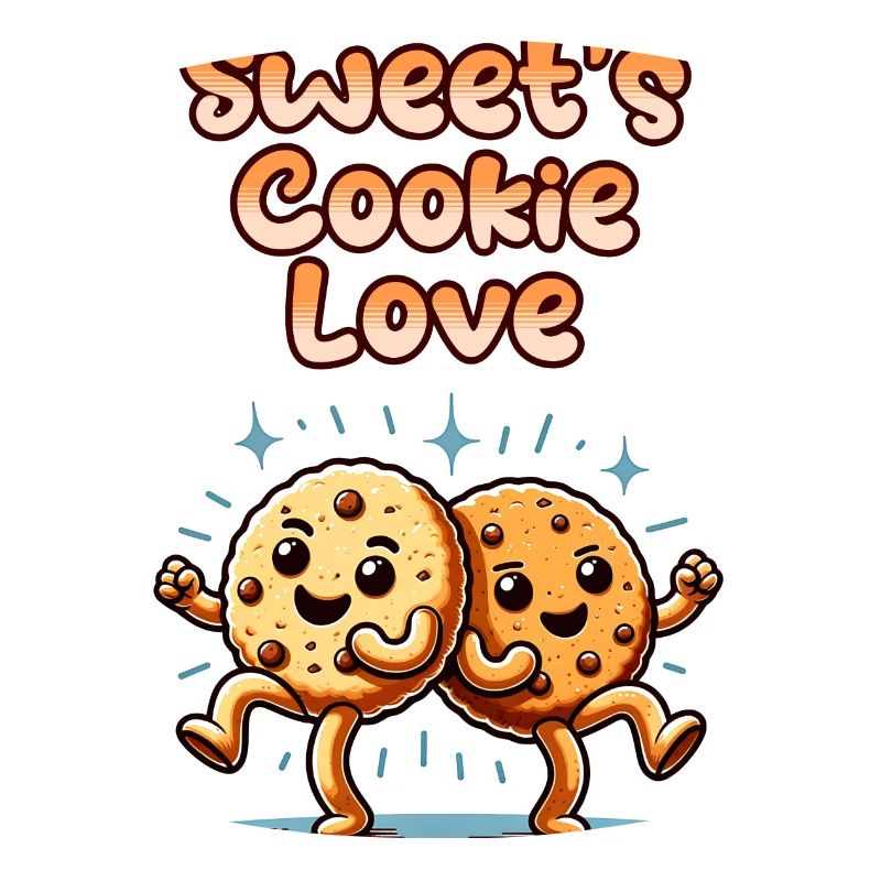 Biscuits mignons Biscuits sucrés Amour danser