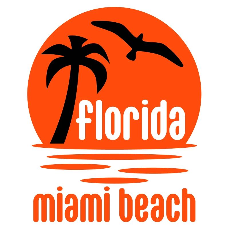 Florida, Miami beach (Sonne, Palme, Vogel)