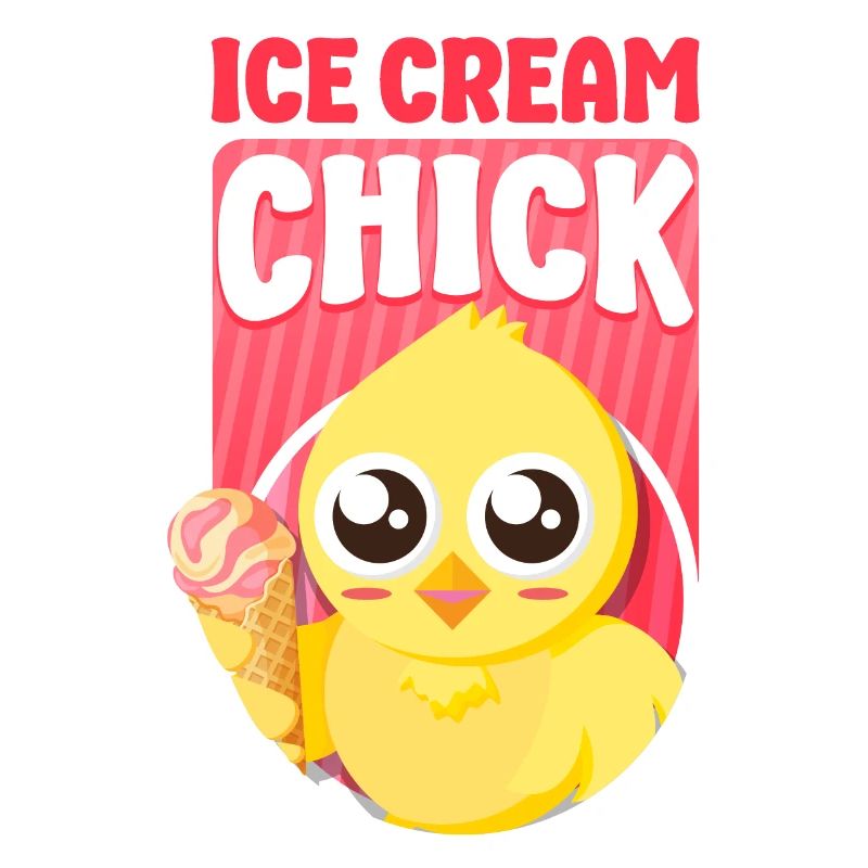 Crème glacée Cône de poulet Crème glacée