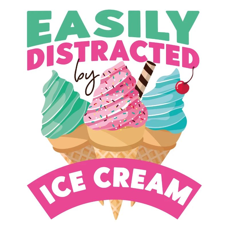 Ice Cream Cone Easily Distracted