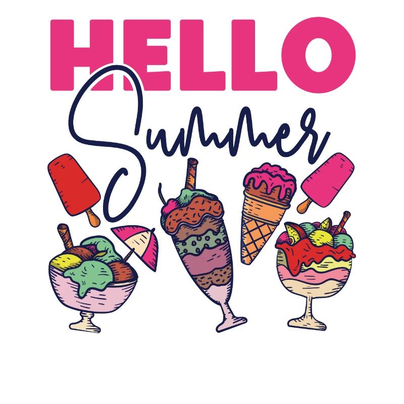 Ice Cream Cone Popsicle Hello