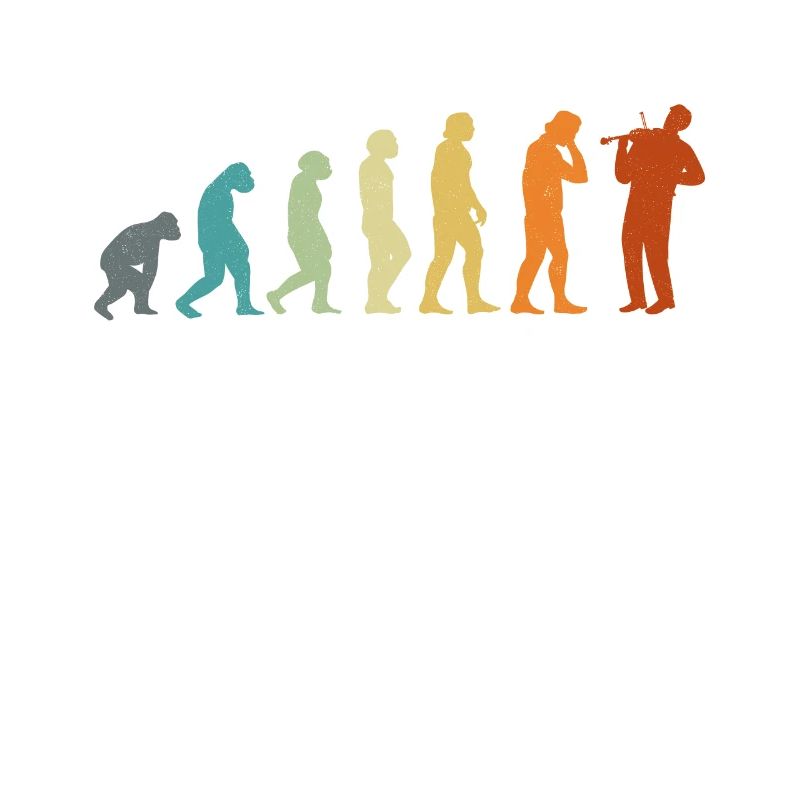 Violin Violinist Evolution Retro