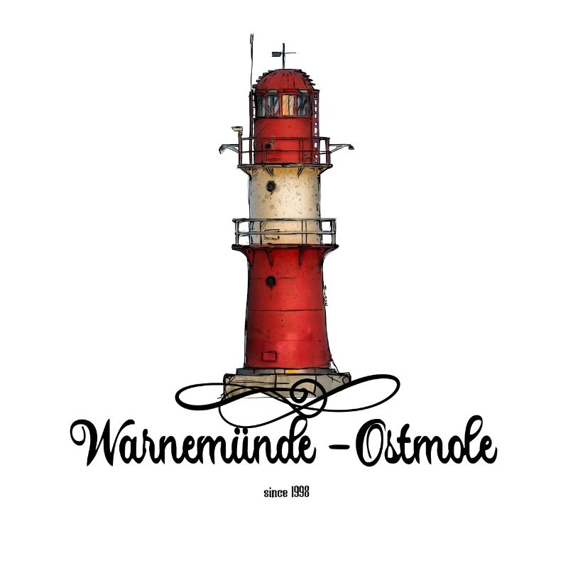 Warnemünde Ostmole Leuchtturm DD
