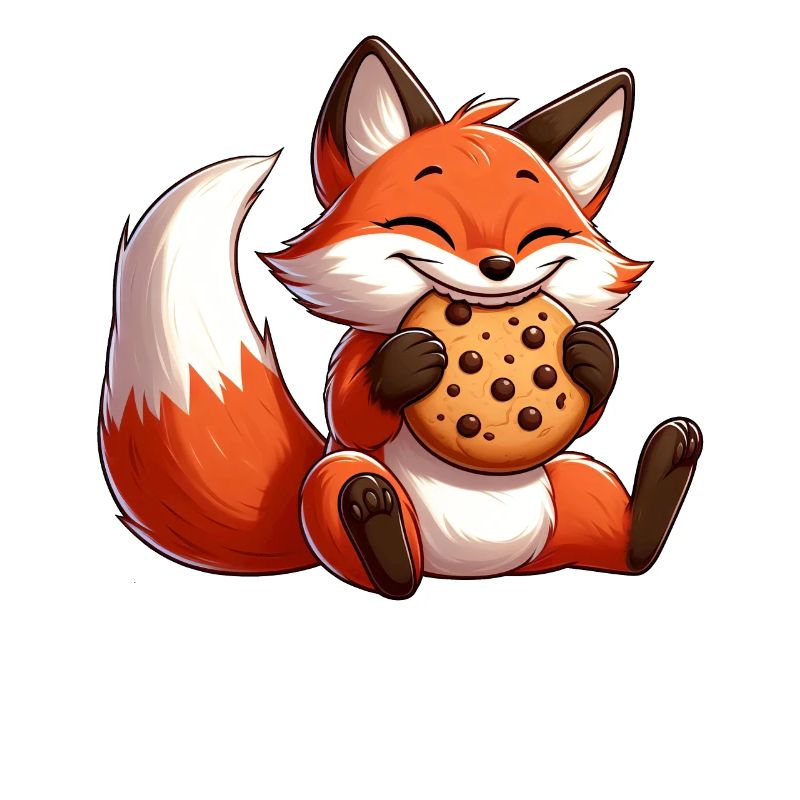 Comic Fox with Cookies Candy