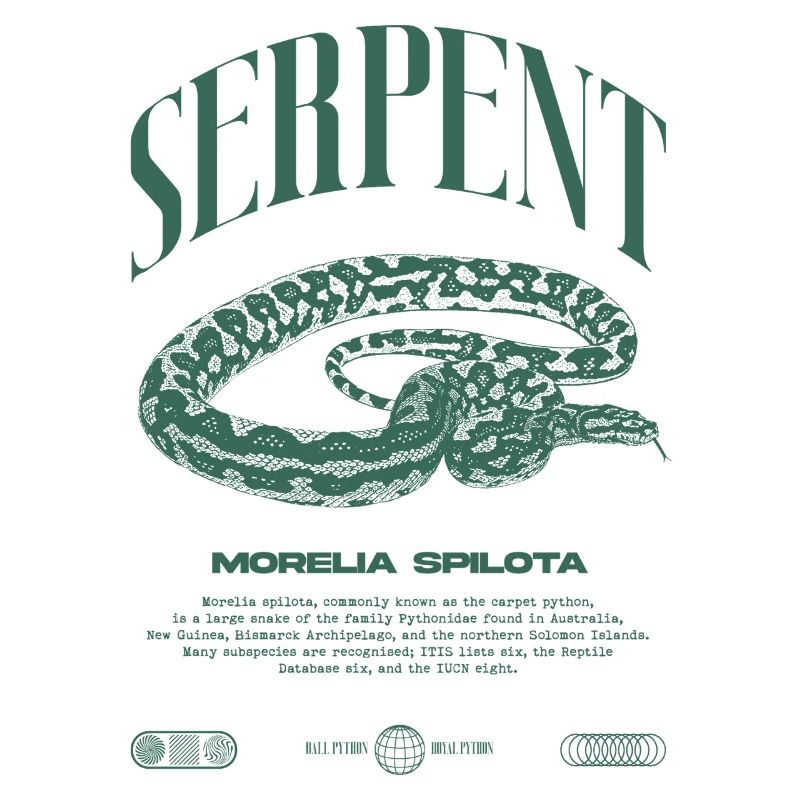 Tapis Python Moderne Reptile Keeper Streetwear