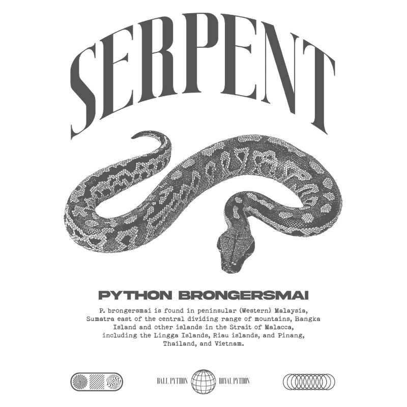 Blutpython Moderne Reptilienwärterin Streetwear