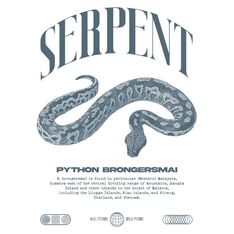 Blutpython Moderne Reptilienwärterin Streetwear