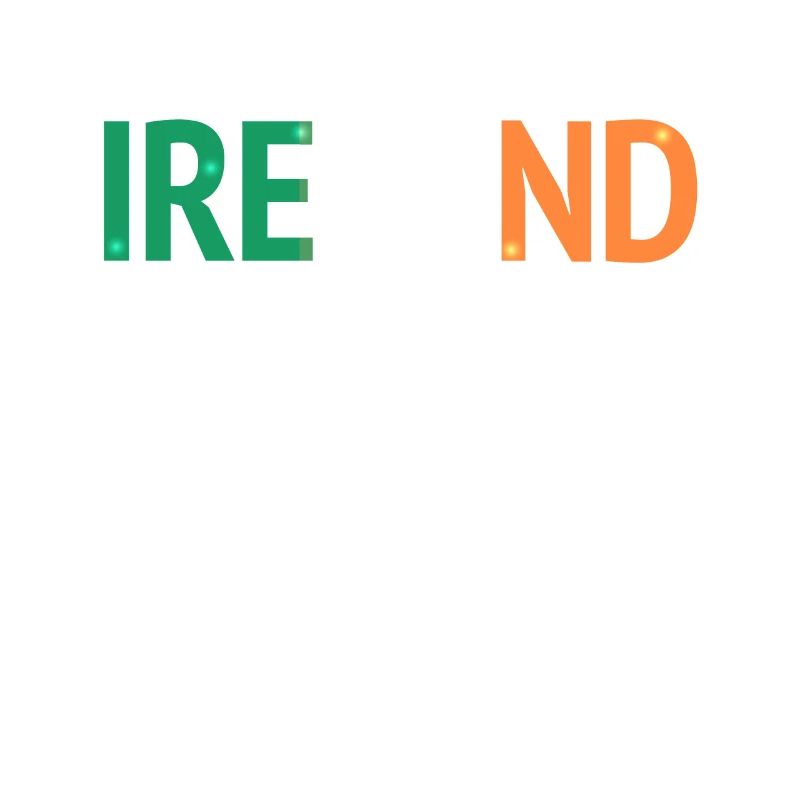 Conception IRELAND avec drapeau irlandais