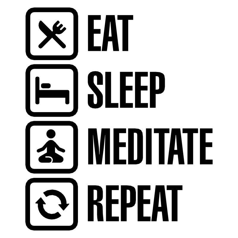 Eat - sleep - meditate - repeat