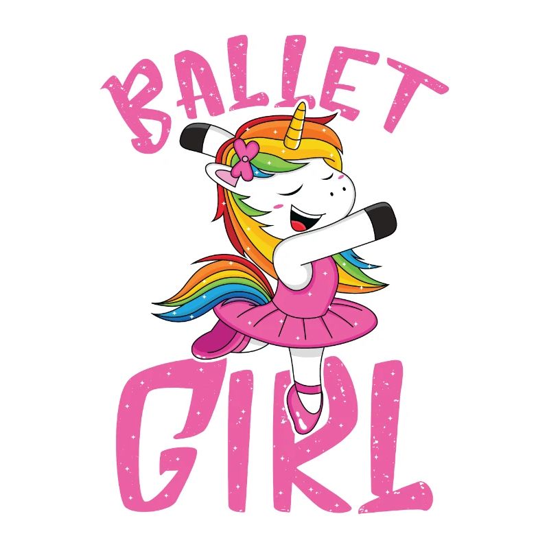 Ballet Einhorn im Glitzerlook