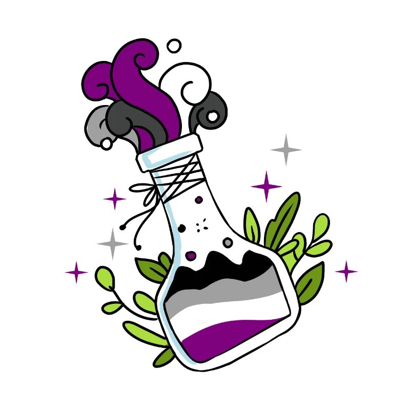 Fierté asexuée de potion