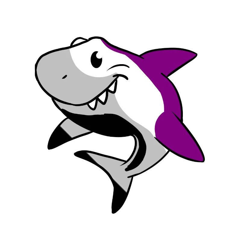 Asexué Shark Ace Pride