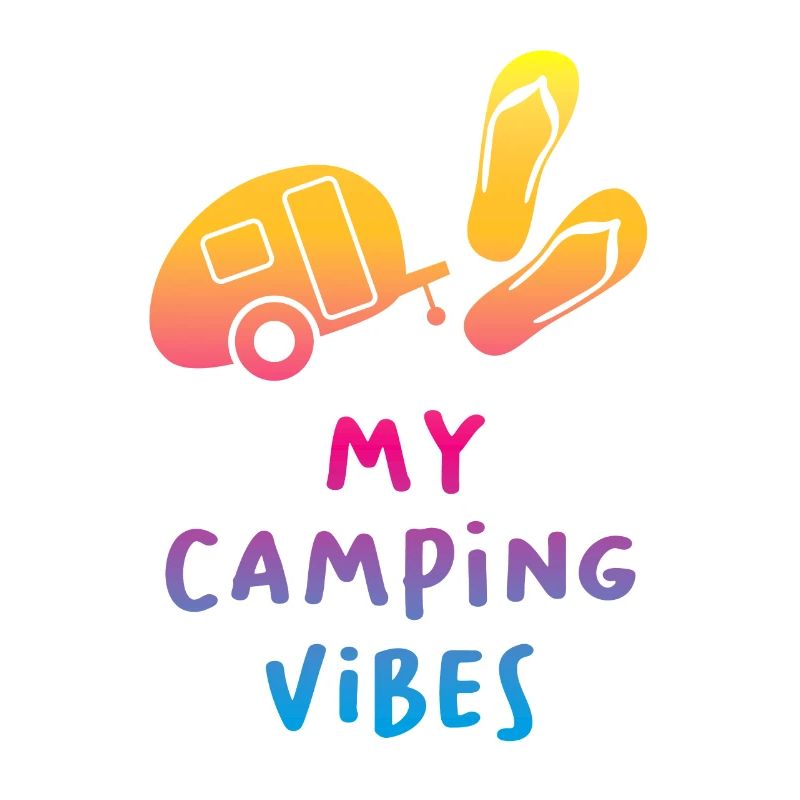 Camping Vibes Devis Caravane Camping-car Course Fan