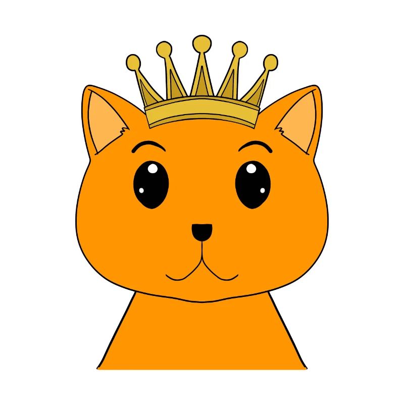 Chat avec couronne - Chat persan avec couronne