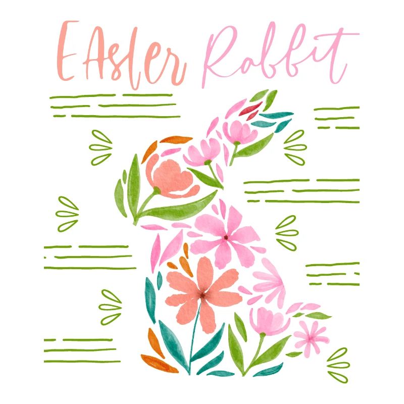 Easter , Floral Pattern, Easter Typography