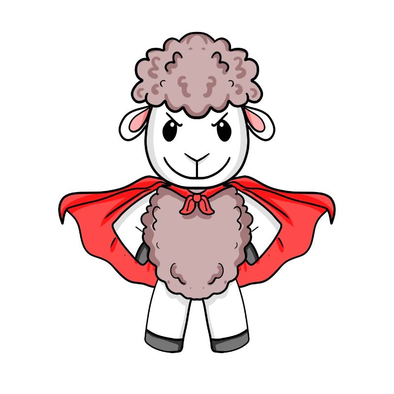 Super-héros de mouton
