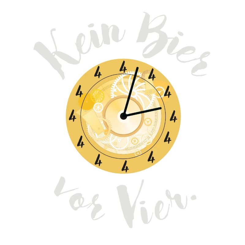 Kein Bier vor Vier! Lustiger Bierspruch