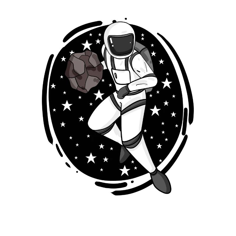 Un astronaute joue au basketball dans l’espace