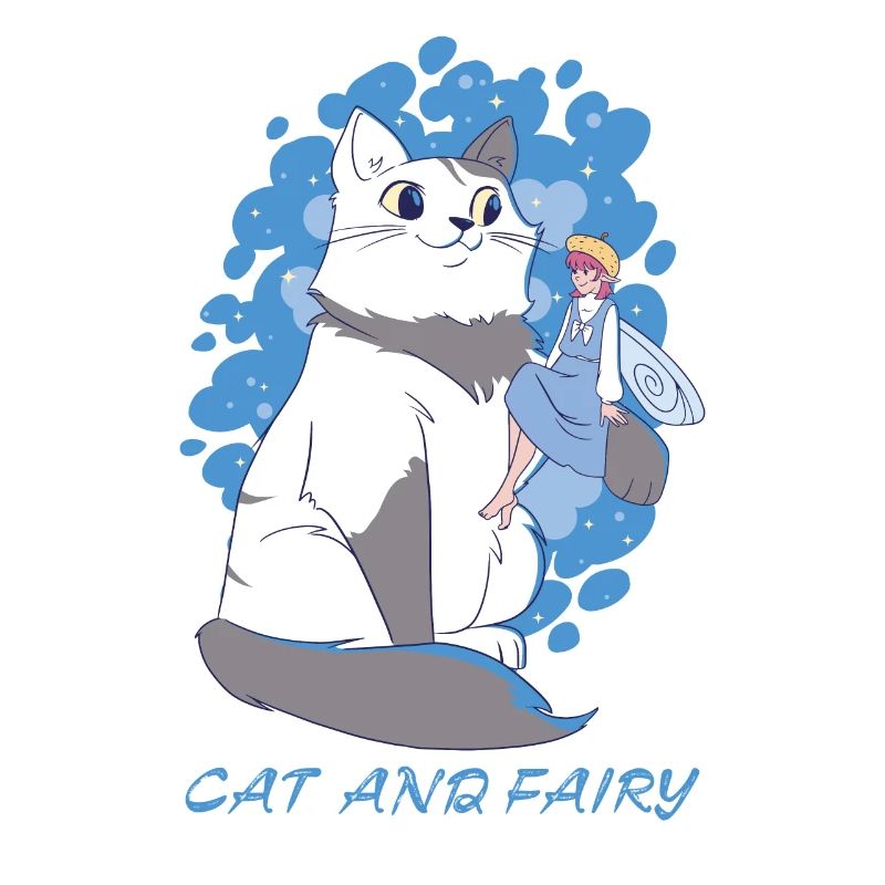 Chat et fée