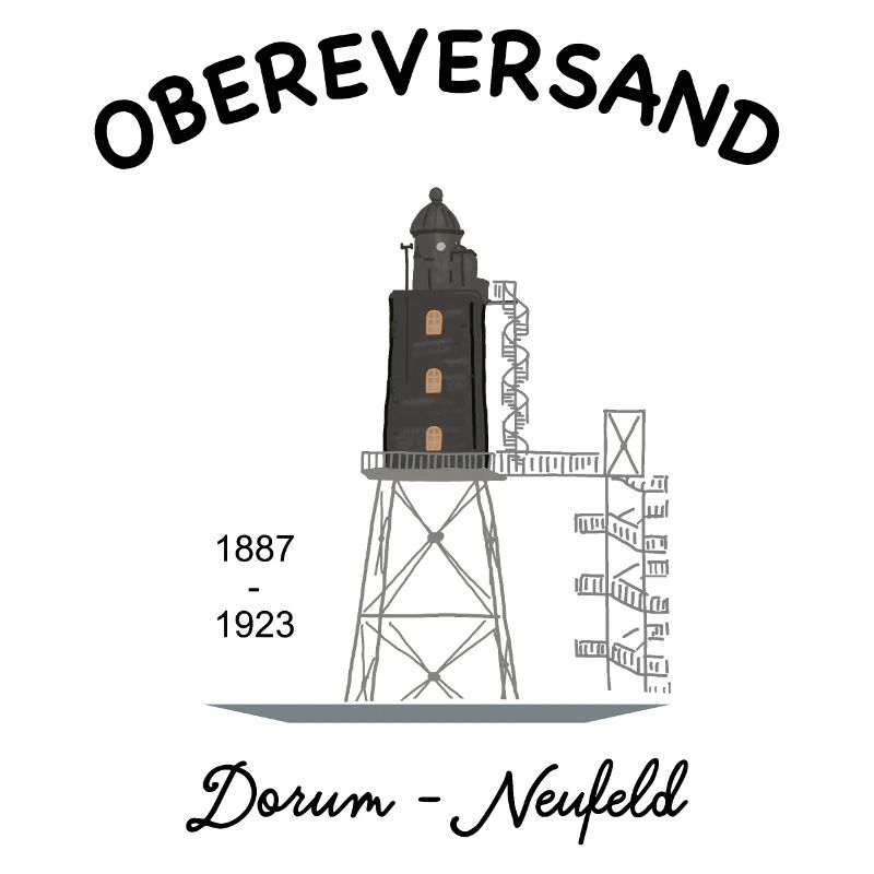Phare d'Obereversand, Dorum-Neufeld, Mer du Nord