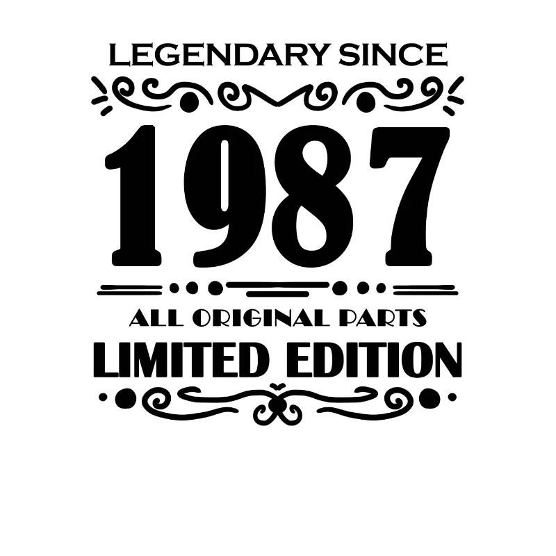 1987 - Né 1987 - Année de construction 1987