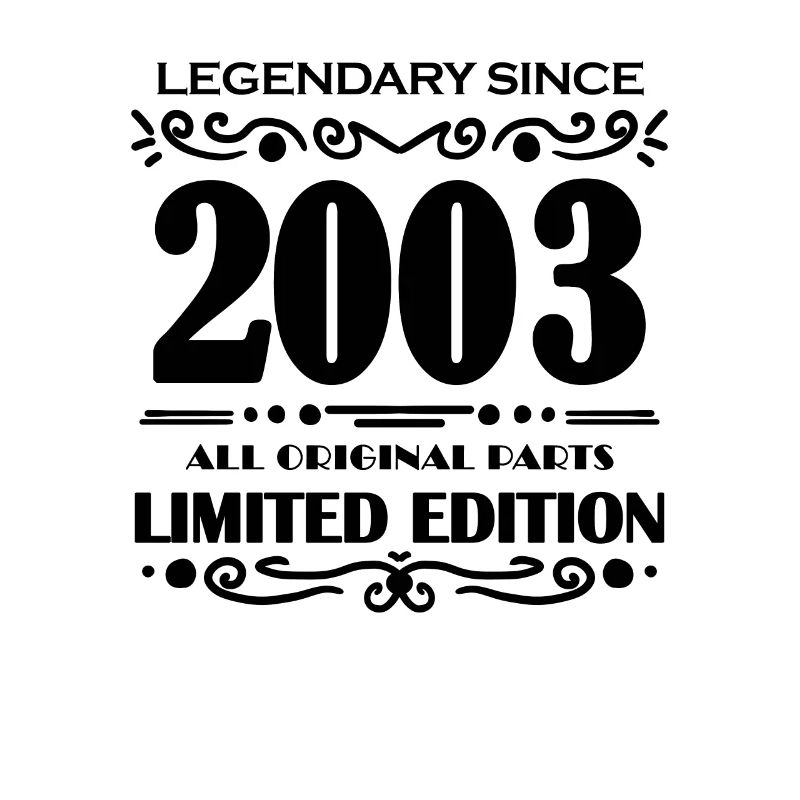 2003 - Né 2003 - Année de construction 2003