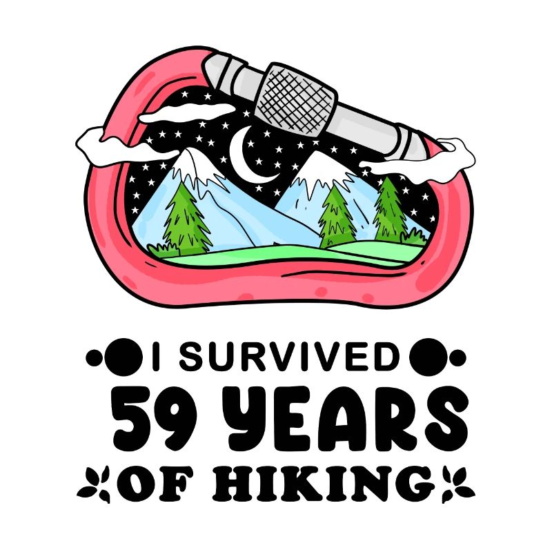 Mountain Wanderer 59th Birthday 59 years old Gift