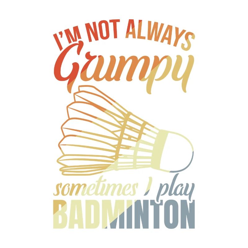 Grumpy badminton player
