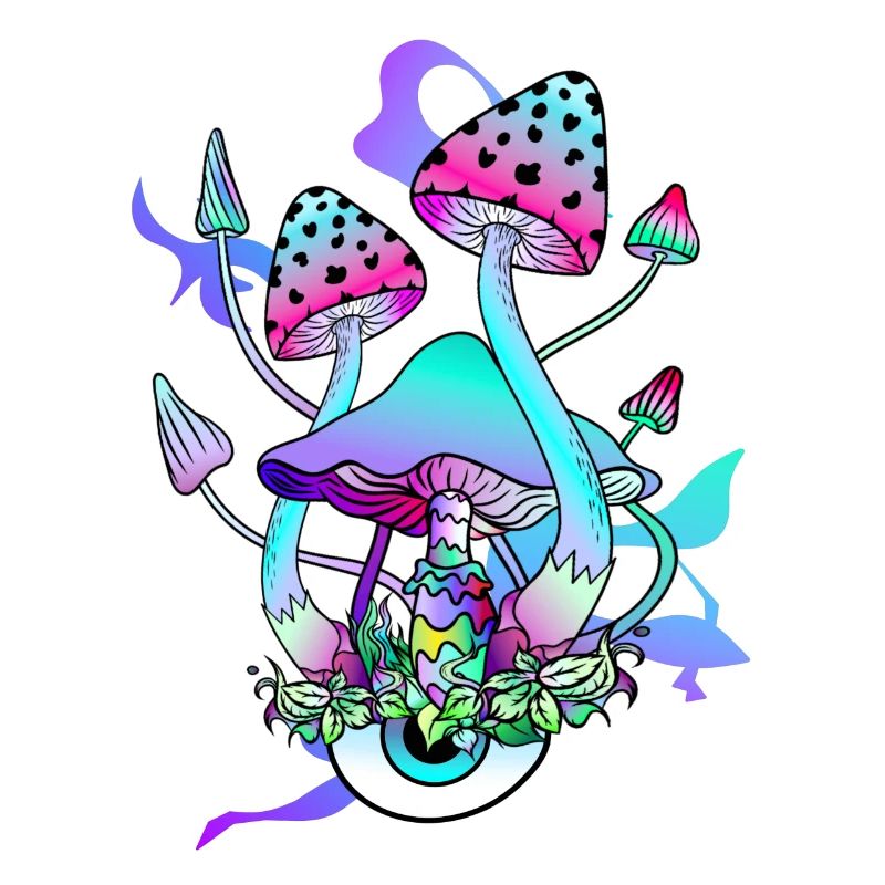 Trippy Hippie Champignon Psychédélique