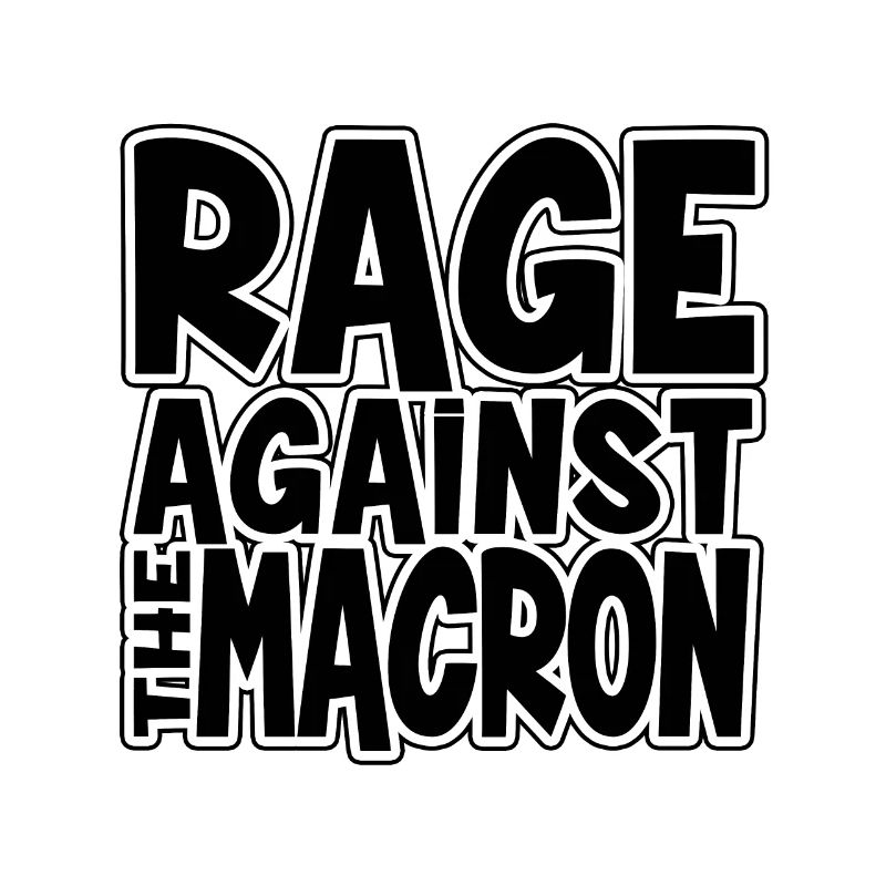 Colère Contre Macron Slogan Bold