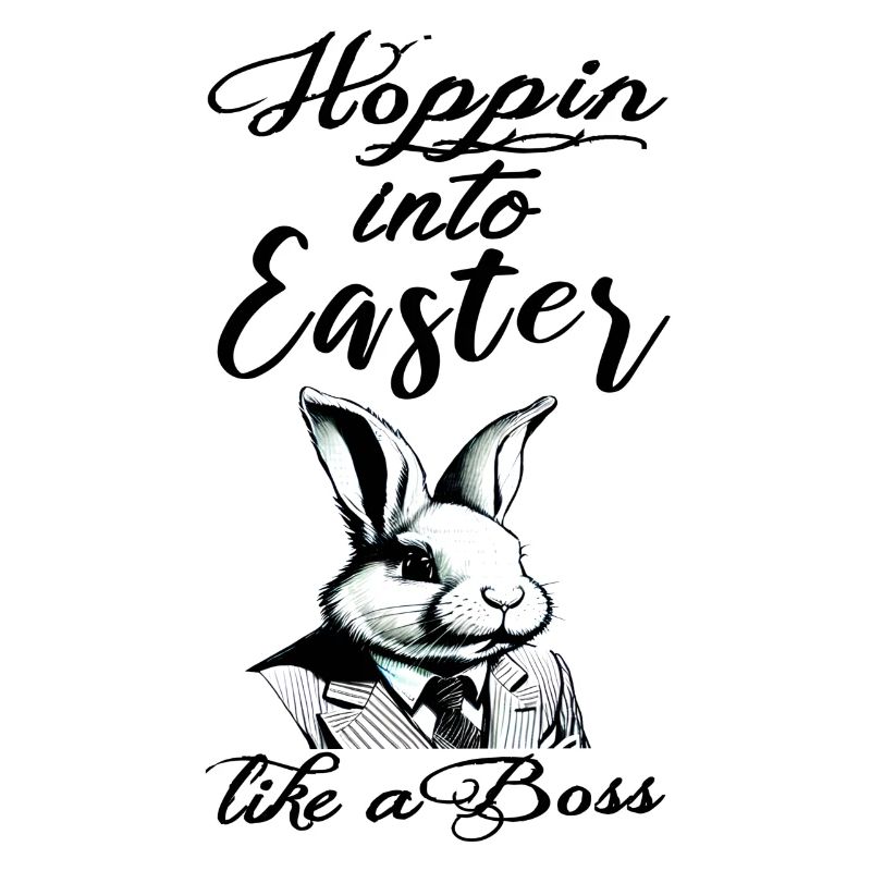 lapin de Pâques élégant avec costume et cravate