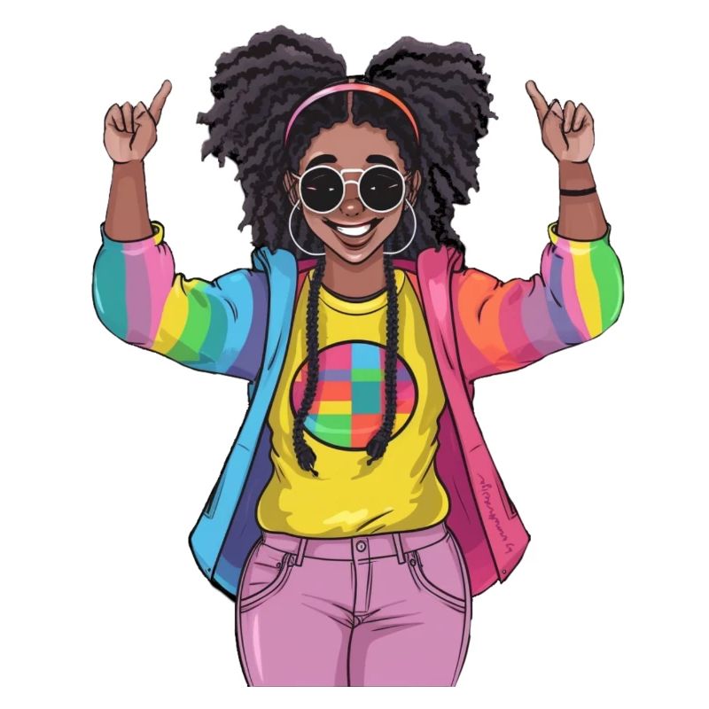 Conception colorée de l’amitié arc-en-ciel