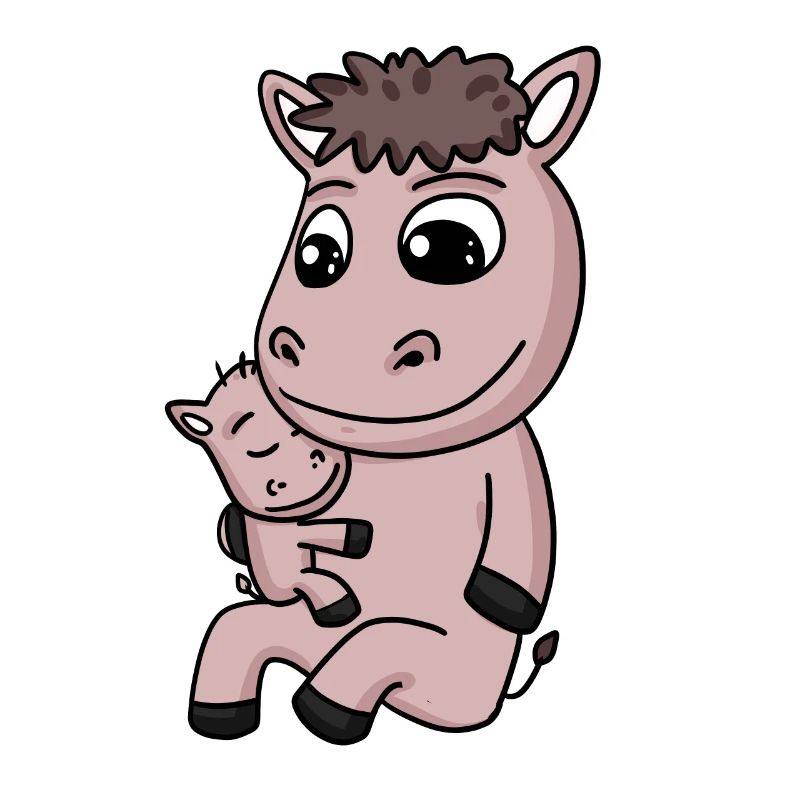 Famille Cheval - Cheval avec bébé
