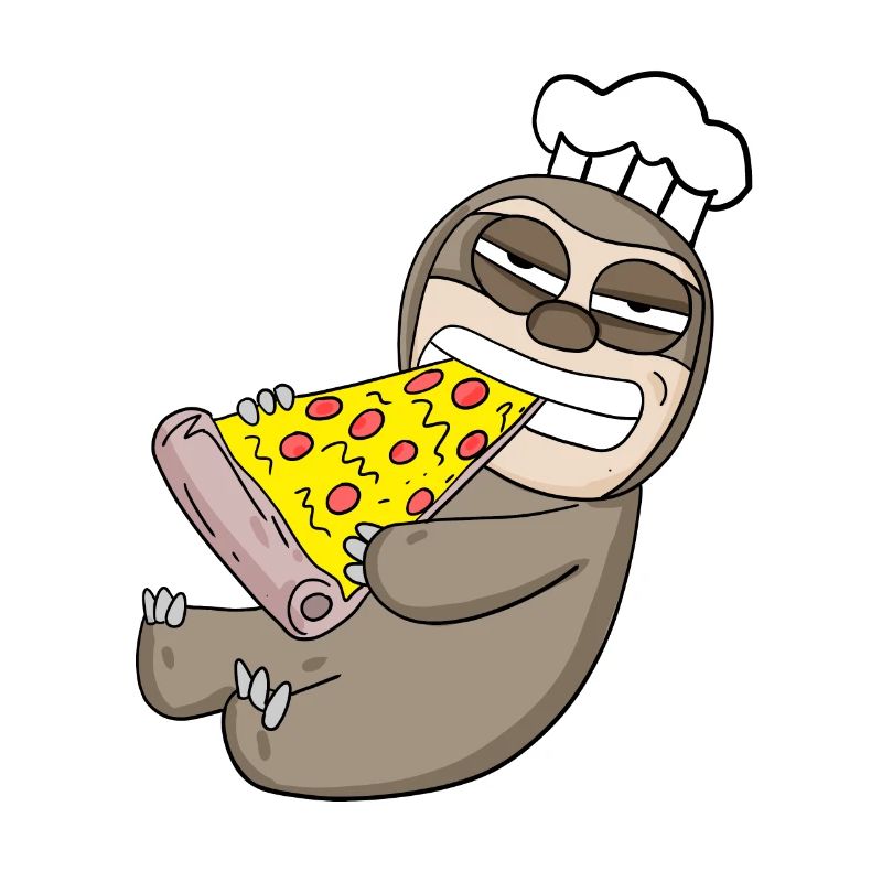 Gourmet Sloth Pizza