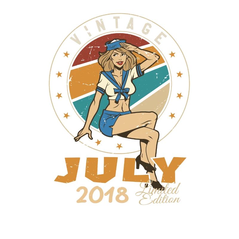 Juli 2018 Juli Geburtstagsgeschenk Juli 2018