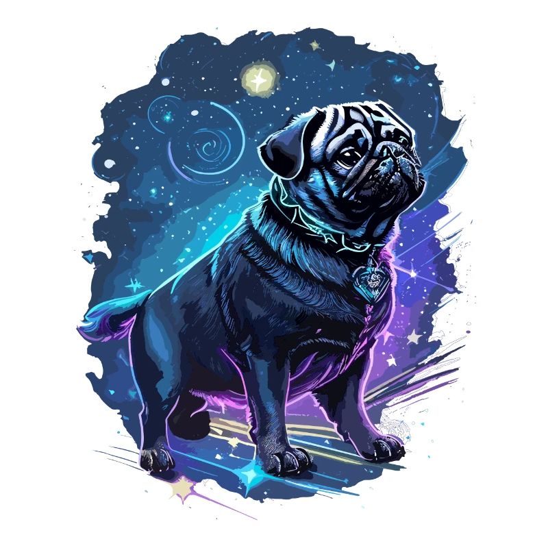 mythischer Mops Hund